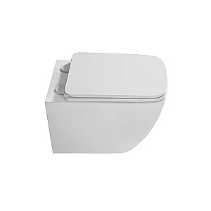 Унитаз подвесной Grossman Thin Rim GR-5603S белый, безободковый, с крышкой микролифт купить в интернет-магазине Sanbest