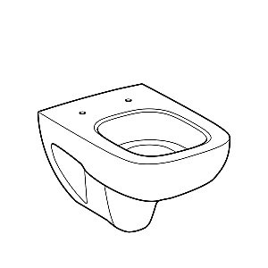 Унитаз подвесной Geberit Renova Compact 206145000 белый купить в интернет-магазине Sanbest