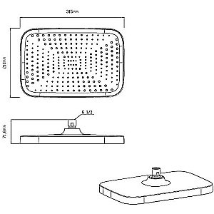 Душевая система Vincea VSFW-433T1MB черная матовая купить в интернет-магазине сантехники Sanbest