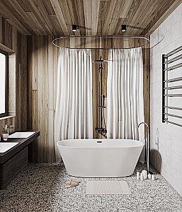 Ванна акриловая Grossman Forta GR-1503M 170x75 белая матовая купить в интернет-магазине Sanbest