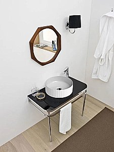 Раковина накладная Artceram Millerighe 44 OSL010 01 00 bi белая купить в интернет-магазине Sanbest