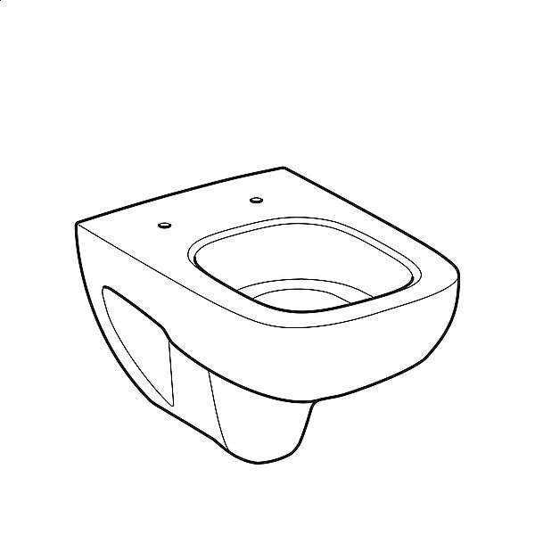 Унитаз подвесной Geberit Renova Compact 206145000 белый купить в интернет-магазине Sanbest