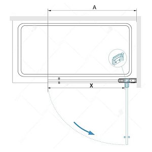 Шторка для ванны RGW Screens SC-102 85 Тонированное купить в интернет-магазине Sanbest