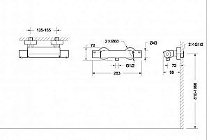 Смеситель для душа BRAVAT Stream F93984C-01B купить в интернет-магазине сантехники Sanbest