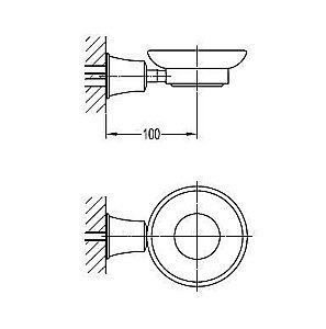 Мыльница Cezares Liberty AM-F-8987 купить в интернет-магазине сантехники Sanbest
