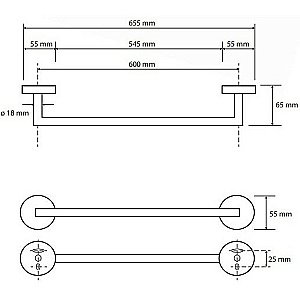 Полотенцедержатель Bemeta Amber 155204042 медное золото купить в интернет-магазине сантехники Sanbest