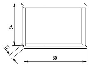 Зеркало EBAN Mina 80х54 бежевый в ванную от интернет-магазине сантехники Sanbest