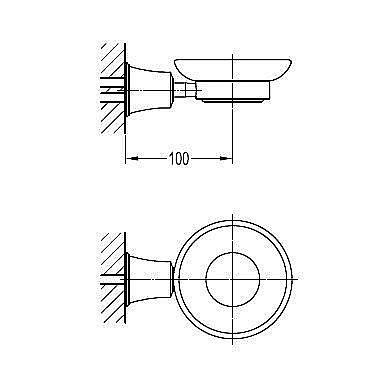 Мыльница Cezares Liberty AM-F-8987 купить в интернет-магазине сантехники Sanbest