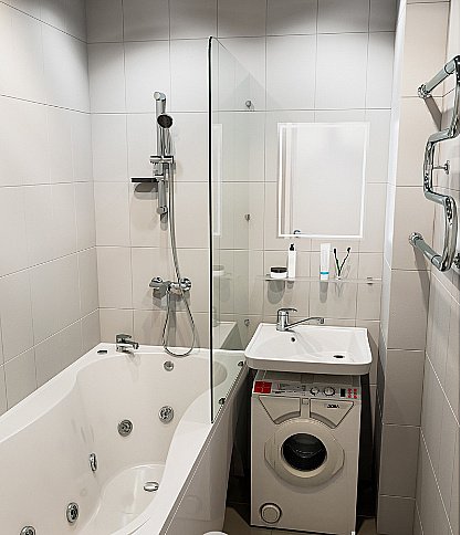 Раковина на стиральную машину Кувшинка Компакт 54 белая купить в интернет-магазине Sanbest