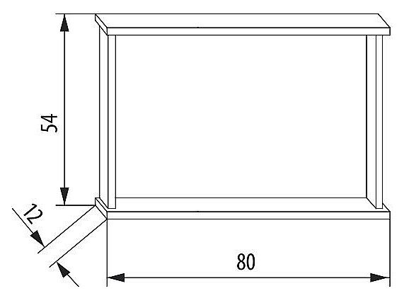 Зеркало EBAN Mina 80х54 бежевый в ванную от интернет-магазине сантехники Sanbest