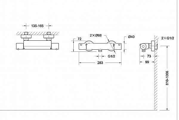 Смеситель для душа BRAVAT Stream F93984C-01B купить в интернет-магазине сантехники Sanbest