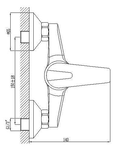 Смеситель для душа Rossinka D D40-41 купить в интернет-магазине сантехники Sanbest