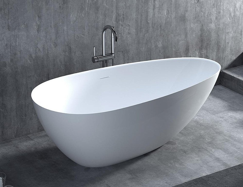 Ванна Salini PAOLA BASSA Up&Down S-Stone Solix 172х82 101612SMRH белая/снаружи RAL матовая купить в интернет-магазине Sanbest