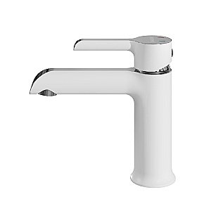 Смеситель для раковины Grossman Alba 510.K35.06.100/000 хром с белым купить в интернет-магазине сантехники Sanbest