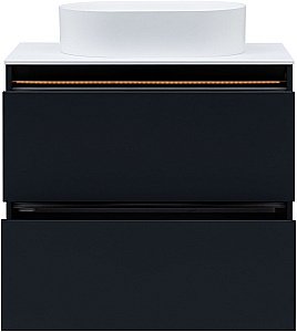 Тумба с раковиной Allen Brau Activity 80 1.34004.AM антрацит матовый/черный брашированный для ванной в интернет-магазине Sanbest