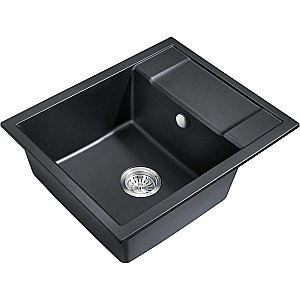 Мойка кухонная Milacio Navarra 60 Cuarzo MC.77071 черная матовая купить в интернет-магазине сантехники Sanbest