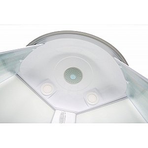 Душевая кабина DTO L 909+VST 90х90 стекло матовое с рисунком/профиль хром купить в интернет-магазине Sanbest