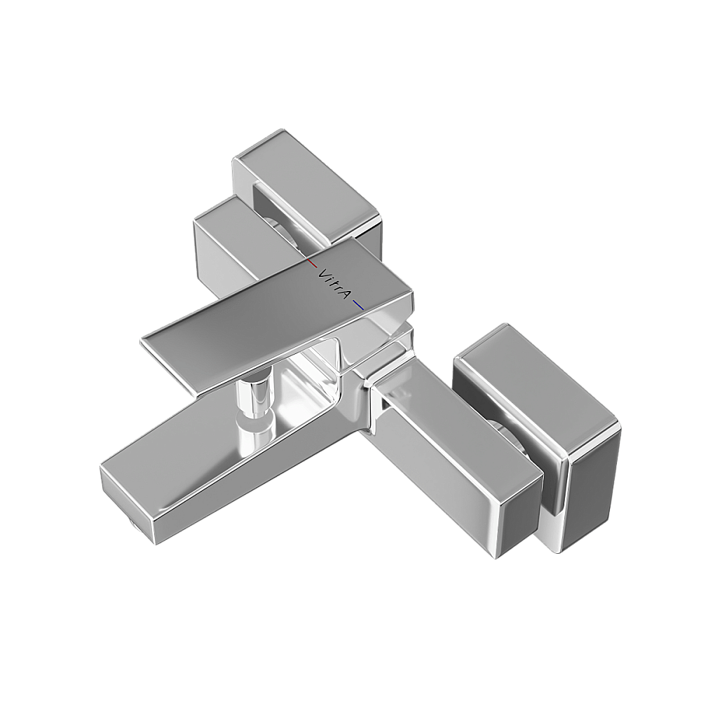 Смеситель для ванны VitrA Minimax Square A43520EXP хром купить в интернет-магазине сантехники Sanbest