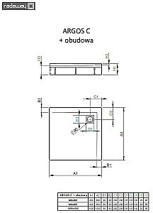Душевой поддон Radaway Argos C 4ACN1010-02 100x100 белый купить в интернет-магазине Sanbest