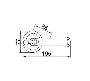Держатель туалетной бумаги Boheme Hermitage 10395 купить в интернет-магазине сантехники Sanbest