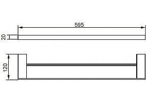 Полотенцедержатель Aquanet 5624DMB купить в интернет-магазине сантехники Sanbest