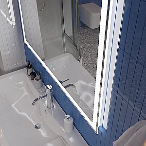 Зеркало BelBagno SPC-GRT-1000-800-LED-TCH-SND 100х80 в ванную от интернет-магазине сантехники Sanbest