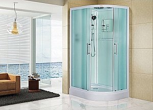 Душевая кабина Esbano Elegancia ES-L115CR 115x85 стекло матовое/профиль белый купить в интернет-магазине Sanbest