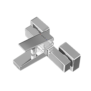 Смеситель для ванны VitrA Minimax Square A43520EXP хром купить в интернет-магазине сантехники Sanbest