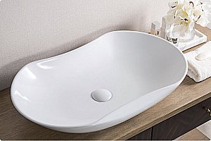 Раковина накладная Belbagno 66 BB1334 белая купить в интернет-магазине Sanbest