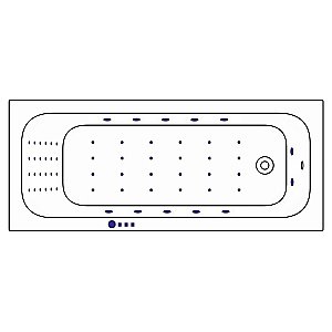 Гидромассажная ванна WhiteCross Vibe 170x70 NANO белая/хром купить в интернет-магазине Sanbest