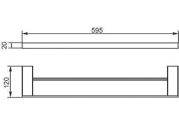 Полотенцедержатель Aquanet 5624DMB купить в интернет-магазине сантехники Sanbest