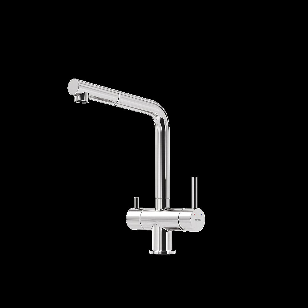 Смеситель для кухни Sancos Spin SC4015BN брашированный никель купить в интернет-магазине сантехники Sanbest