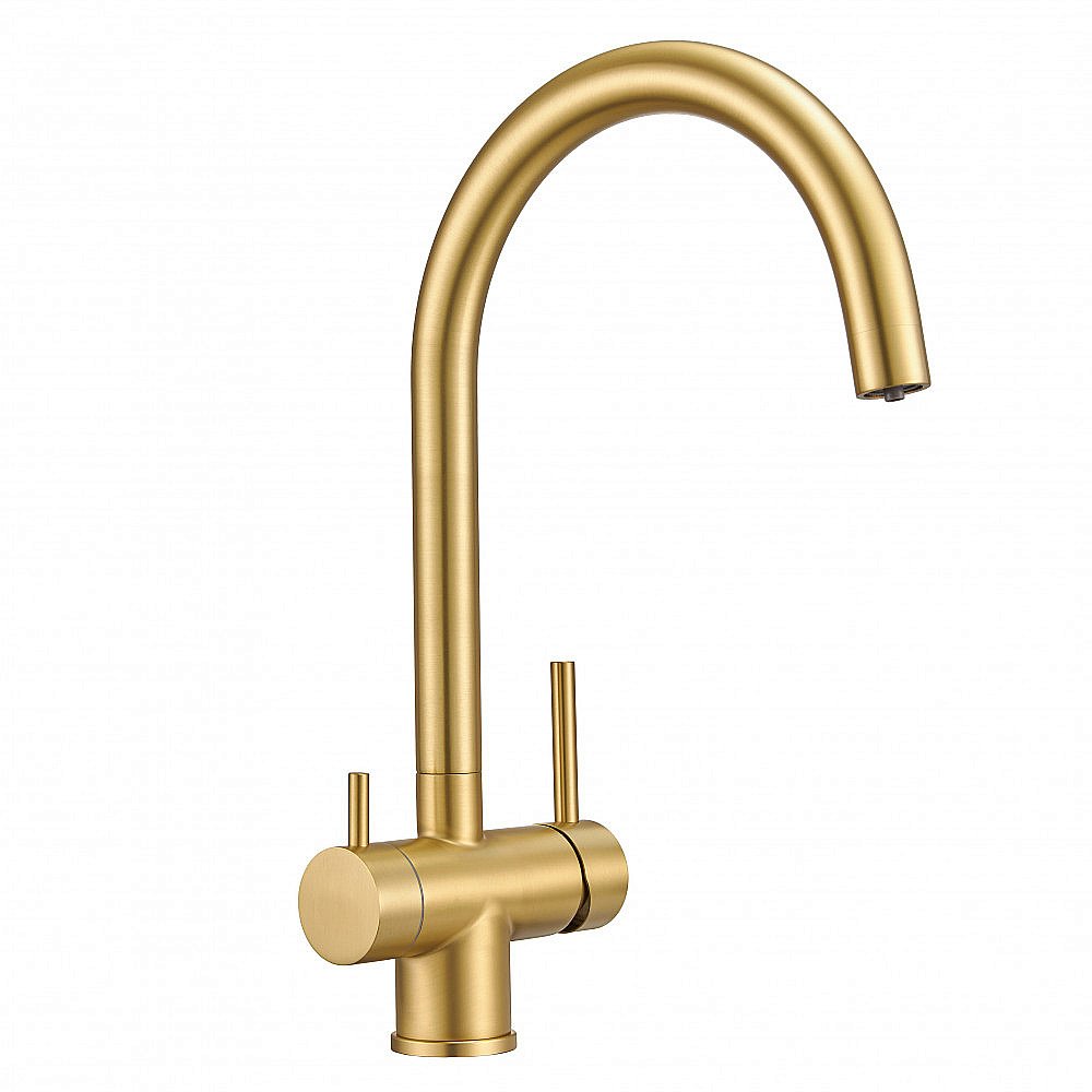 Смеситель для кухни Milacio Ultra MCU.554.GD золото купить в интернет-магазине сантехники Sanbest