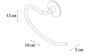 Полотенцедержатель FIXSEN ROUND FX-92111 купить в интернет-магазине сантехники Sanbest