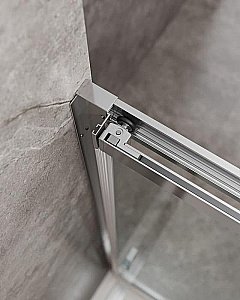 Душевой уголок Cezares Molveno 90x100 AHF-31-100/90-C-CR-IV стекло прозрачное/профиль хром купить в интернет-магазине Sanbest