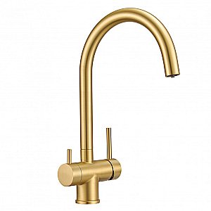 Смеситель для кухни Milacio Ultra MCU.554.GD золото купить в интернет-магазине сантехники Sanbest