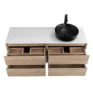 Тумба с раковиной и столешницей BelBagno KRAFT 120 Rovere Nebrasca Nature для ванной в интернет-магазине Sanbest