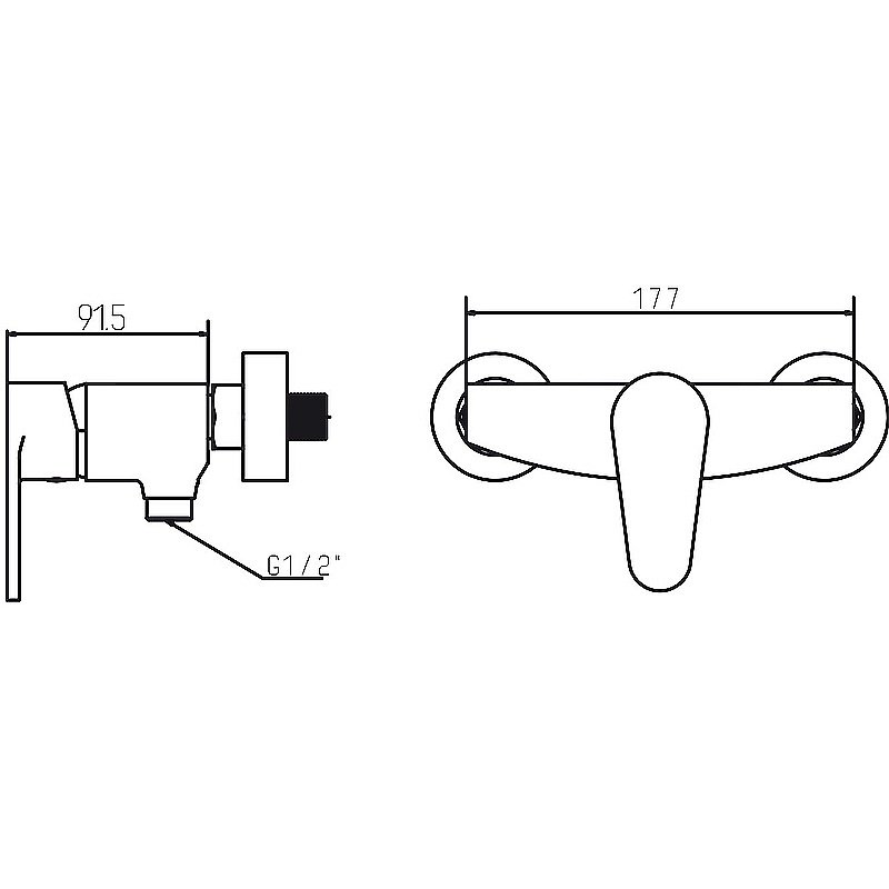 Смеситель для душа Kaiser Guss 68077 купить в интернет-магазине сантехники Sanbest