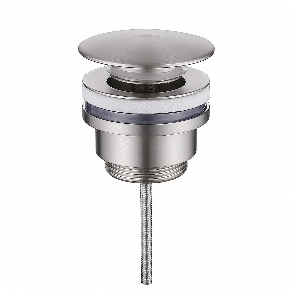 Донный клапан ABBER AF0012SP сатин купить в интернет-магазине сантехники Sanbest