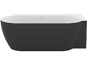 Ванна акриловая Ravak FREEDOM Corner II TEC 175x86 черная/слив-перелив черный матовый купить в интернет-магазине Sanbest