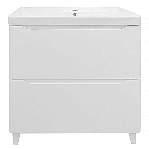 Тумба с раковиной Azario Lotos 70/2 Н CS00081986 белая для ванной в интернет-магазине Sanbest