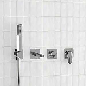 Смеситель для ванны WasserKRAFT Weida SET2852 хром купить в интернет-магазине сантехники Sanbest