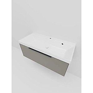 Тумба с раковиной La Fenice Simpla 100 FNC-01-SIM-C-100 бежевая матовая для ванной в интернет-магазине Sanbest