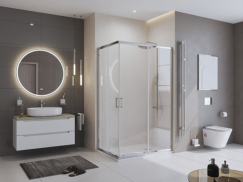Душевой поддон Belbagno TRAY-MR-UNO-AH-120/80-35-W-BO белый/решетка белая матовая купить в интернет-магазине Sanbest