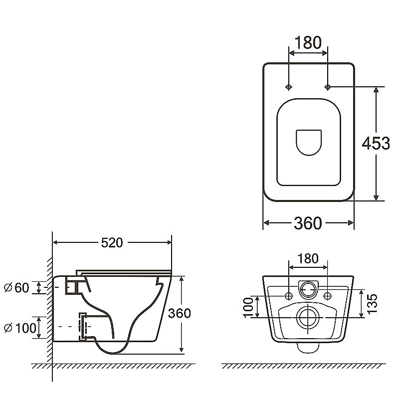 Инсталляция для унитаза Azario AZ-8010-1000 купить в интернет-магазине сантехники Sanbest