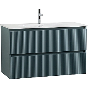Тумба с раковиной BelBagno UNO-MINI 90 голубая матовая для ванной в интернет-магазине Sanbest