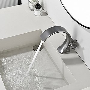 Смеситель для раковины Black&white Gravity GF-7106-GM оружейная сталь матовая купить в интернет-магазине сантехники Sanbest