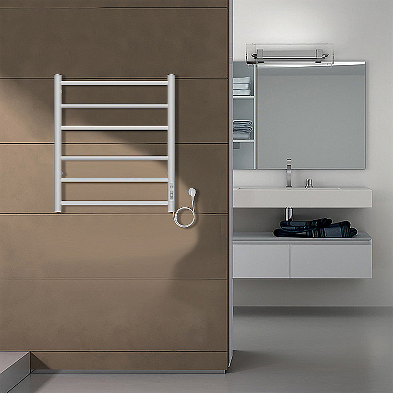 Полотенцесушитель электрический Azario PARMA П6 500х600 AZ10856W белый купить в интернет-магазине сантехники Sanbest