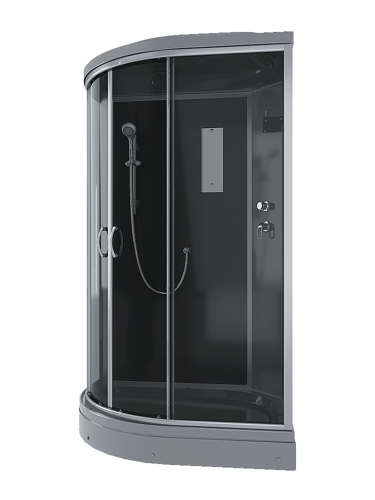 Душевая кабина Erlit ER3512PL-C2-RUS_GRAY 120х80 стекло тонированное/профиль серебристый, левосторонняя купить в интернет-магазине Sanbest