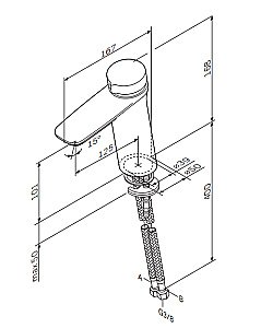 Смеситель для раковины AM.PM Inspire V2.0 F50A02500 купить в интернет-магазине сантехники Sanbest